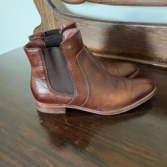 Last Chance! Isola Mora Whiskey Canneto Brown Boots with Original Box - Size 6 - Picture 5 of 10